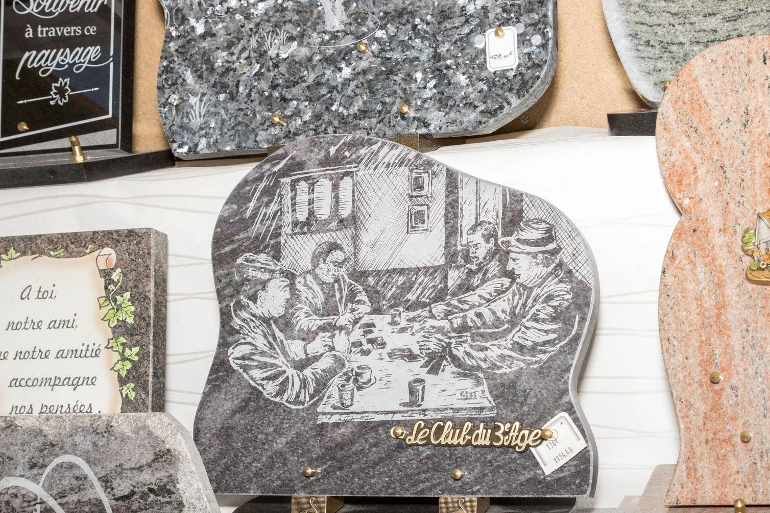 Plaque funéraire personnalisé